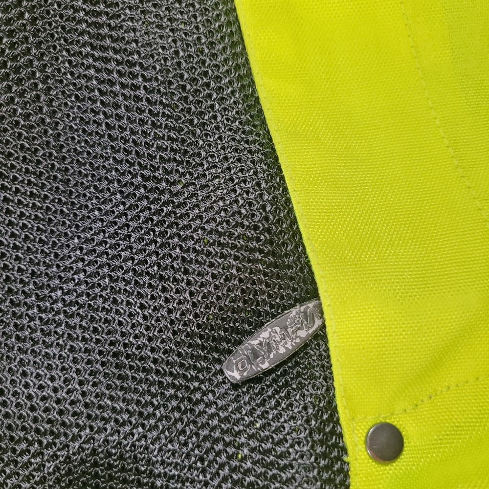 Olympia Moto Sports Reflective Neon Yellow Safety Vest Men's XL 2XL - Picture 5 of 14